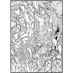 Раскраска: лес (природа) #157017 - Бесплатные раскраски для печати