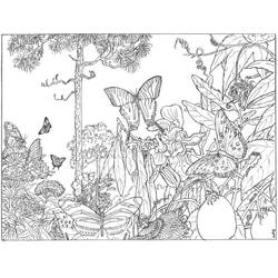Раскраска: лес (природа) #157026 - Бесплатные раскраски для печати