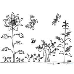 Раскраска: сад (природа) #166426 - Бесплатные раскраски для печати