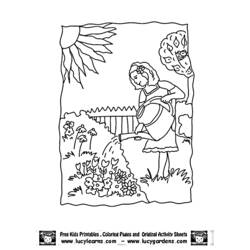 Раскраска: сад (природа) #166480 - Бесплатные раскраски для печати
