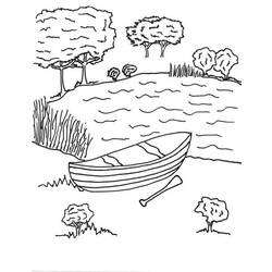 Раскраска: озеро (природа) #166069 - Бесплатные раскраски для печати