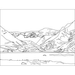 Раскраска: озеро (природа) #166088 - Бесплатные раскраски для печати