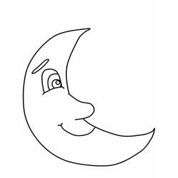 Раскраска: луна (природа) #155591 - Бесплатные раскраски для печати