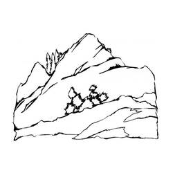 Раскраска: гора (природа) #156471 - Бесплатные раскраски для печати