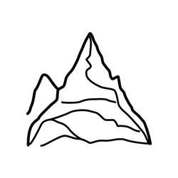 Раскраска: гора (природа) #156481 - Бесплатные раскраски для печати