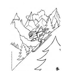 Раскраска: гора (природа) #156539 - Бесплатные раскраски для печати