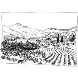 Раскраска: гора (природа) #156747 - Бесплатные раскраски для печати