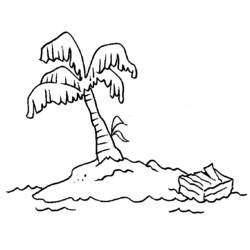 Раскраска: пальма (природа) #161154 - Бесплатные раскраски для печати