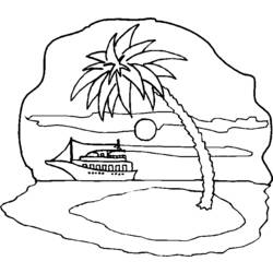 Раскраска: пальма (природа) #161158 - Бесплатные раскраски для печати