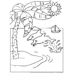 Раскраска: пальма (природа) #161160 - Бесплатные раскраски для печати
