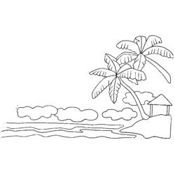 Раскраска: пальма (природа) #161292 - Бесплатные раскраски для печати