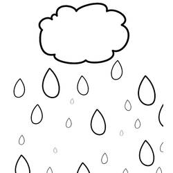 Раскраска: дождь (природа) #158209 - Бесплатные раскраски для печати