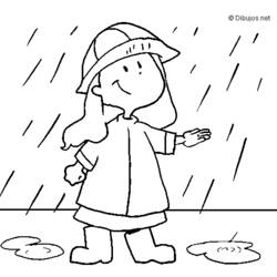 Раскраска: дождь (природа) #158214 - Бесплатные раскраски для печати