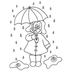 Раскраска: дождь (природа) #158273 - Бесплатные раскраски для печати