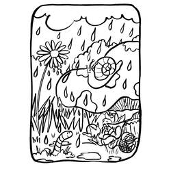 Раскраска: дождь (природа) #158287 - Бесплатные раскраски для печати