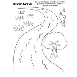 Раскраска: река (природа) #159266 - Бесплатные раскраски для печати