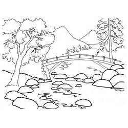 Раскраска: река (природа) #159296 - Бесплатные раскраски для печати