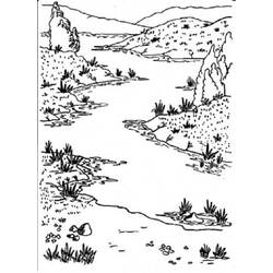 Раскраска: река (природа) #159302 - Бесплатные раскраски для печати