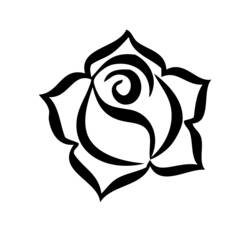 Раскраски: розы - Бесплатные раскраски для печати