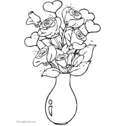 Раскраска: розы (природа) #162021 - Бесплатные раскраски для печати
