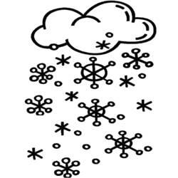 Раскраски: снег - Бесплатные раскраски для печати