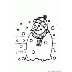 Раскраска: снег (природа) #158755 - Бесплатные раскраски для печати