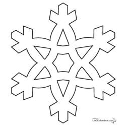 Раскраска: снежинка (природа) #160456 - Бесплатные раскраски для печати