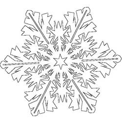 Раскраска: снежинка (природа) #160458 - Бесплатные раскраски для печати