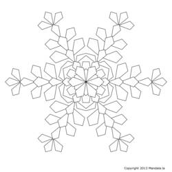 Раскраска: снежинка (природа) #160468 - Бесплатные раскраски для печати