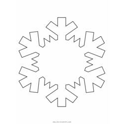 Раскраска: снежинка (природа) #160483 - Бесплатные раскраски для печати