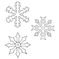 Раскраска: снежинка (природа) #160503 - Бесплатные раскраски для печати