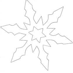 Раскраска: снежинка (природа) #160514 - Бесплатные раскраски для печати