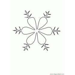 Раскраска: снежинка (природа) #160529 - Бесплатные раскраски для печати