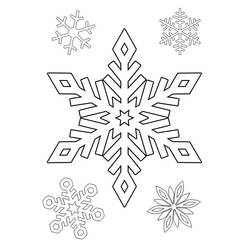 Раскраска: снежинка (природа) #160572 - Бесплатные раскраски для печати