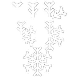 Раскраска: снежинка (природа) #160656 - Бесплатные раскраски для печати