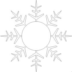 Раскраска: снежинка (природа) #160672 - Бесплатные раскраски для печати