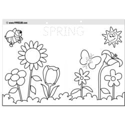 Раскраска: Весенний сезон (природа) #164745 - Бесплатные раскраски для печати