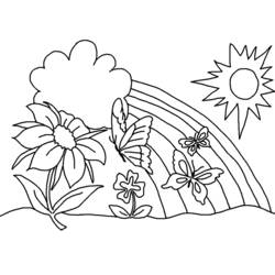 Раскраска: Весенний сезон (природа) #164748 - Бесплатные раскраски для печати