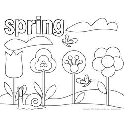 Раскраска: Весенний сезон (природа) #164790 - Бесплатные раскраски для печати