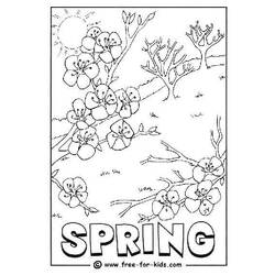 Раскраска: Весенний сезон (природа) #164859 - Бесплатные раскраски для печати