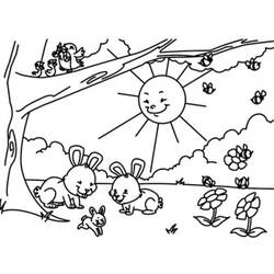 Раскраска: Весенний сезон (природа) #164949 - Бесплатные раскраски для печати