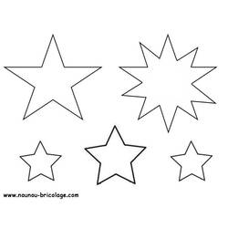 Раскраска: звезда (природа) #155869 - Бесплатные раскраски для печати
