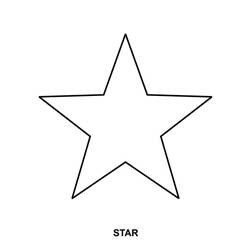 Раскраска: звезда (природа) #155881 - Бесплатные раскраски для печати
