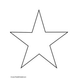 Раскраска: звезда (природа) #155901 - Бесплатные раскраски для печати
