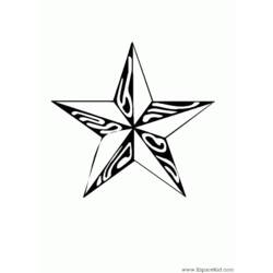 Раскраска: звезда (природа) #155926 - Бесплатные раскраски для печати