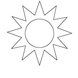 Раскраска: солнце (природа) #157903 - Бесплатные раскраски для печати