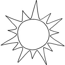Раскраска: солнце (природа) #157904 - Бесплатные раскраски для печати