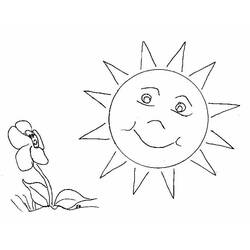 Раскраска: солнце (природа) #157919 - Бесплатные раскраски для печати