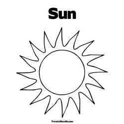 Раскраска: солнце (природа) #157933 - Бесплатные раскраски для печати