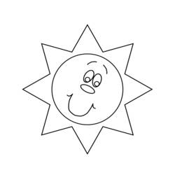 Раскраска: солнце (природа) #157949 - Бесплатные раскраски для печати